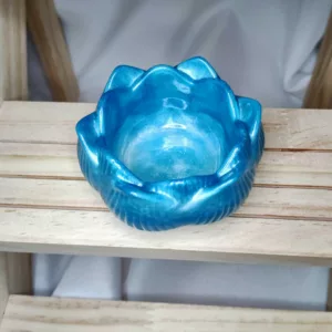 Bougeoir bleu