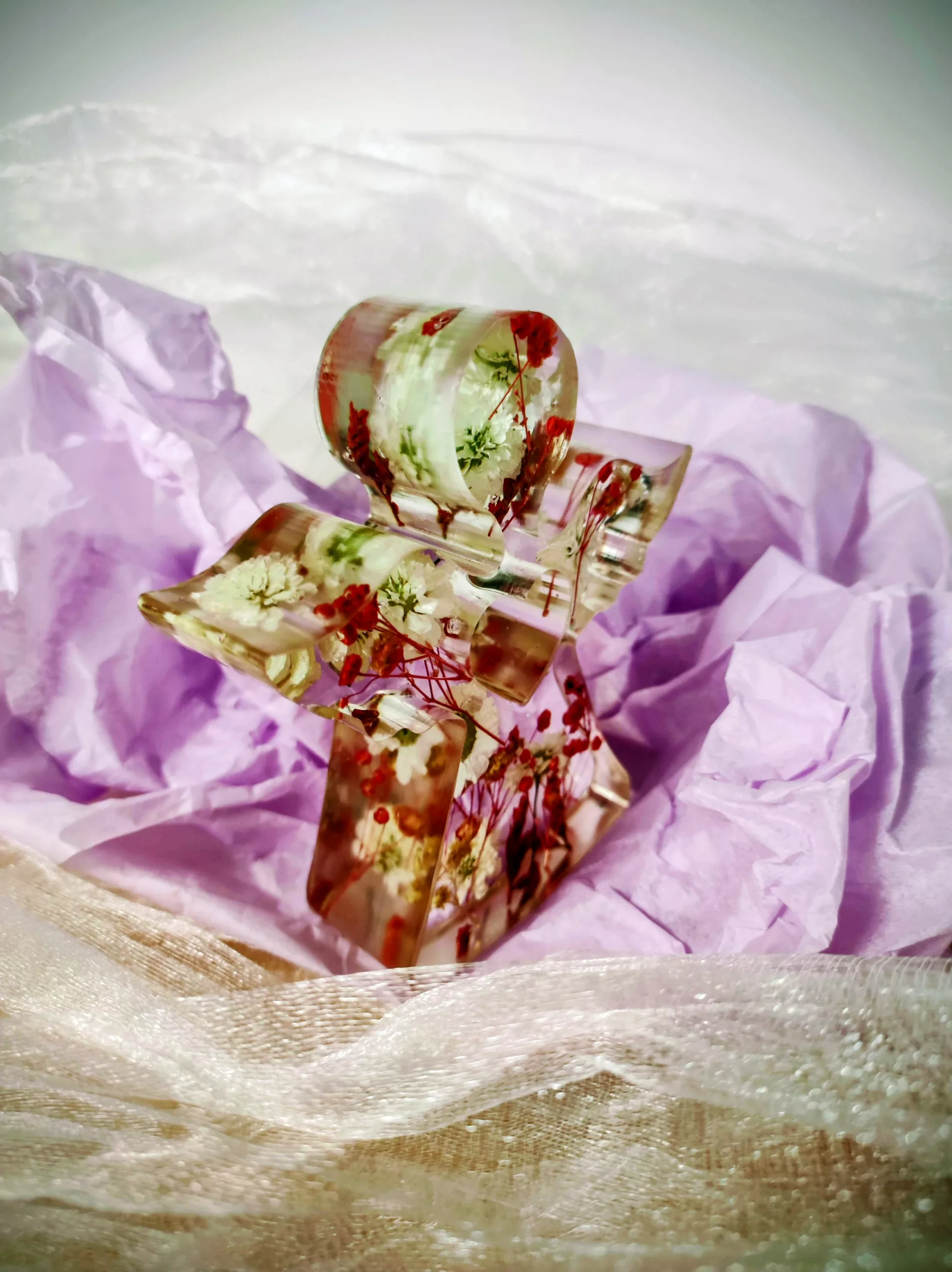 Ange avec fleurs séchées – Image 2