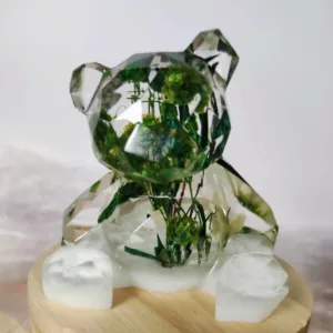 Ourson avec fleurs séchées