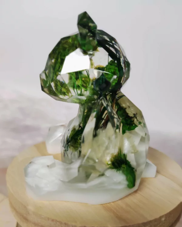 Ourson avec fleurs séchées